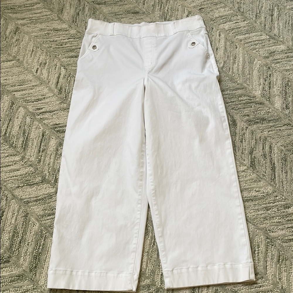 SPANX Ivory Ankle-Length Trousers - Picture 2 of 15